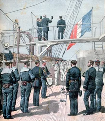 旗に敬礼、フランス海軍の作戦、1891年