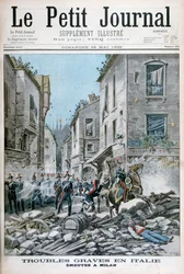 1898年、イタリアのミラノでの深刻な障害と暴動