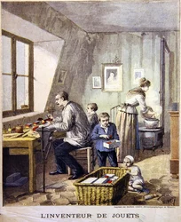 おもちゃの発明家 19世紀後半（クロモリトグラフ）