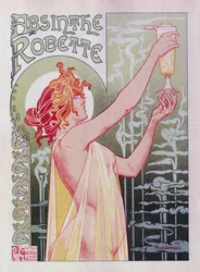 アブサン ロベット ポスター、1896 年