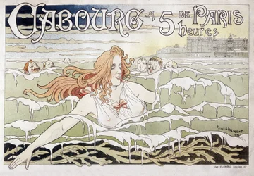 Cabourg à 5 h de Paris - Privat Livemontによる広告ポスター