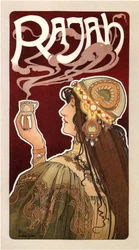 Rajah Coffee ポスター、1899 年
