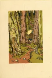 Loguivy の森の中の洗濯物
