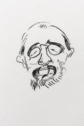 アンリ・トゥールーズ＝ロートレック。 自画像。