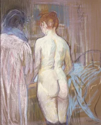 売春婦、c.1893-1895（エメリーボードのパステル）