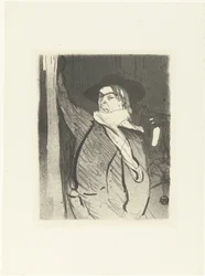 歌手でコメディアンの Aristide Bruant の肖像 ル・カフェ・コンサート（連載タイトル）