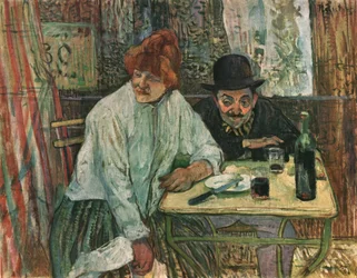 「カフェ・ラ・ミエで」、1891年頃、1952年。
