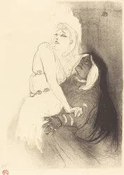 ルネッサンスで: サラ・ベルナール in Phedre A la Renaissance: Sarah Bernhardt dans..., 1893.