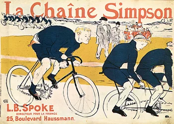 シムソンチャネル、広告ポスター、1896年。