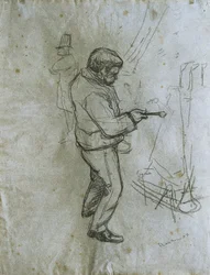 最後の一滴。 Henri de Toulouse-Lautrec (トゥールーズ ロートレック) の描画