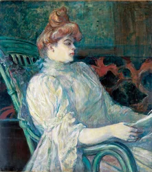 ボルドーのマルト10世夫人」トゥールーズ・ロートレック、アンリ、ド（1864-1901）作