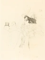 Miss May Belfort in the Irish and American Bar, rue Royale (Miss Belfort Belfort au Irish and American Bar, Rue Royale)