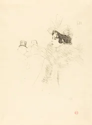 Miss May Belfort in the Irish and American Bar, rue Royale (Miss Belfort Belfort au Irish and American Bar, Rue Royale)
