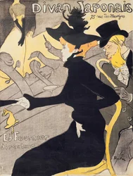 『ル・ディヴァン・ジャポネ』の広告ポスター、1892年