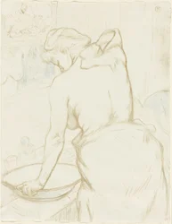 Woman Washing—The Toilet、Elles のプレート 5