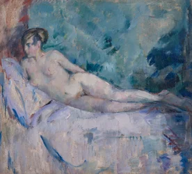 ヌードを敷く（絵画）