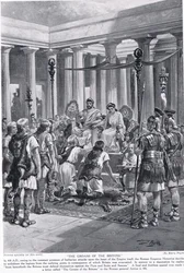 英国人のうめき声、「ハッチンソンの国家の歴史」、1910年頃のイラスト