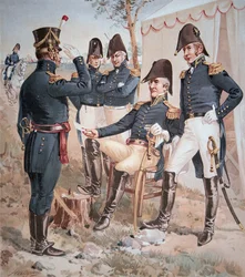 アンドリュー・ジャクソン将軍（1767-1845）と現場のスタッフ