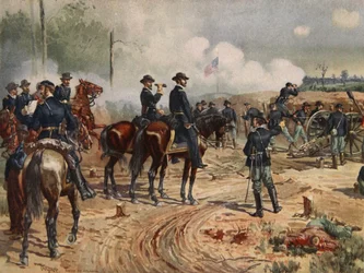 1864 年 7 月 28 日から 9 月 2 日までのアトランタ包囲戦 (リソ色)
