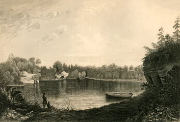 「アックフィールド湖」、1835 年。