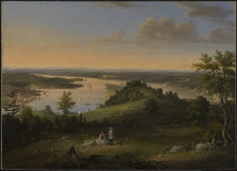 ハドソン川の風景、1849年