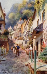 ハイ・ストリート、クローブリー（カラーリトグラフ）