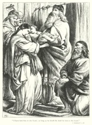 サムエルの献上（エングレービング