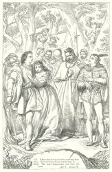 ヴェローナの二紳士（エングレーヴィング）