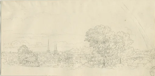 リッチフィールド-遠景：ペン画、nd [1788-1855] (図面)