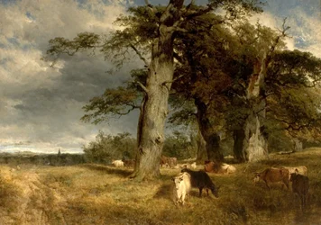 公爵夫人の風景、ノッティンガムシャー、1850
