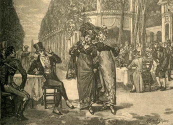 19世紀初頭のc1890の摂政時代のボーとベル。