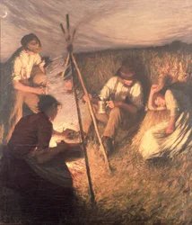 収穫者の晩餐、1898