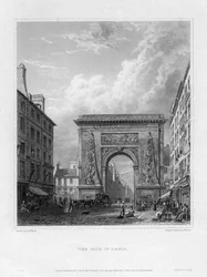 ポルトサンドニ、パリ、フランス、1820