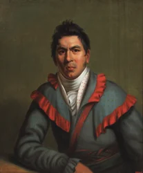 チャールズ・コーネルズ《オクチャイ・フィクシコ（クリーク）》1831年（油彩・キャンバス）