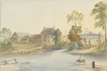 Seisdon Mill：水彩画、ND [1844]