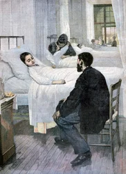病院の面会日、1893年