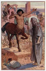 「セントアンソニーがケンタウロスとサテュロスに出会った方法」