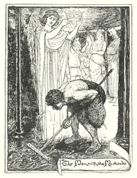 ジョン・バニヤン著『巡礼の道程』の挿絵（リトグラフ）