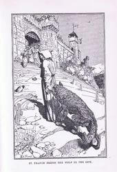 セントフランシスはオオカミを都市に連れて行きました、1912