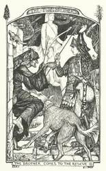 お兄さんが助けに来てくれました（エングレービング