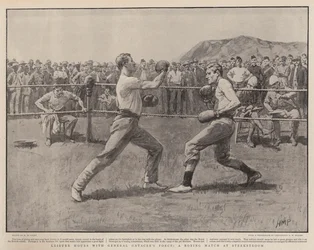 Steakstroomでボクシングの試合、一般的な大虐殺の力との余暇