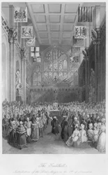 ギルドホール。 11月8日、c1841市長の設置