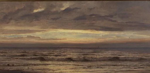 海辺の夕暮れ