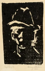 帽子をかぶった男性のポートレート