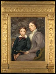 ウィリアム・T・エヴァンス夫人とその息子、1895年。
