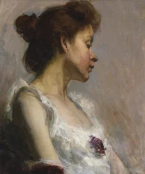 芸術家の妻の肖像、1897 年。
