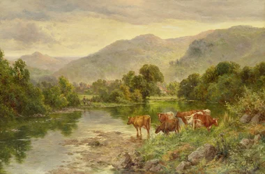 チャーチ プール、Bettws-y-coed (オイル)