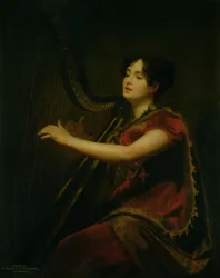ノーサンプトンの行進曲、ハープの演奏、1820年