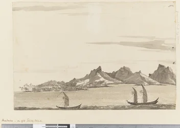 Page 22ソサエティ諸島の1つであるフアハイネ、1768-75（wc）