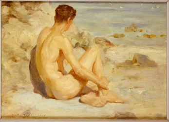 浜辺の少年、1912